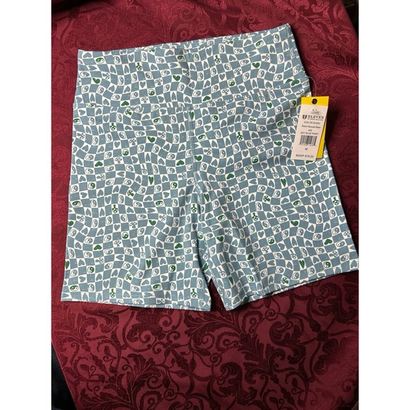 EleVen by Venus Williams Pants - Eleven‎ By Venus Williams Sky Blue Print Retro Revival Biker Shorts Medium- NWT